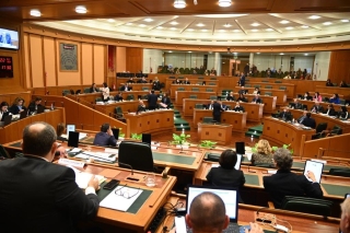 Una seduta del Consiglio regionale nel corso del 2023.