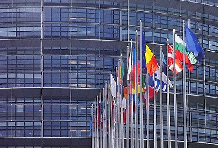 La sede del parlamento europeo a Strasburgo.