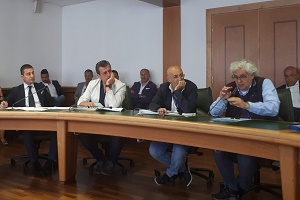 Un momento dell'audizione Un momento dell'audizione