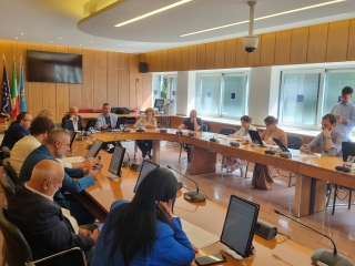 La seduta della commissione Lavoro in sala Etruschi La seduta della commissione Lavoro in sala Etruschi