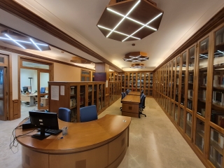 La biblioteca del Consiglio regionale del Lazio.