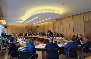 La seduta odierna della commissione Bilancio.