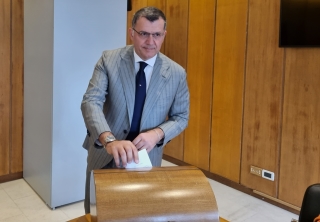 Il presidente della commissione Bilancio, Marco Bertucci. Il presidente della commissione Bilancio, Marco Bertucci.