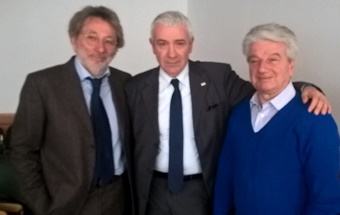 Da sinistra: il componente del Corecom lessandro Coloni, il presidente Petrucci, e il componente Domenico Campana. Da sinistra: il componente del Corecom lessandro Coloni, il presidente Petrucci, e il componente Domenico Campana.