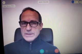 L'assessore regionale Claudio Di Berardino in collegamento durante l'audizione di oggi.