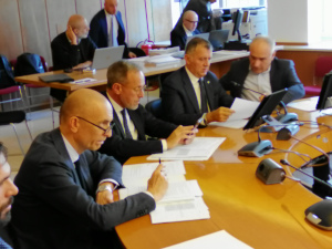 La seduta della commissione. La seduta della commissione.