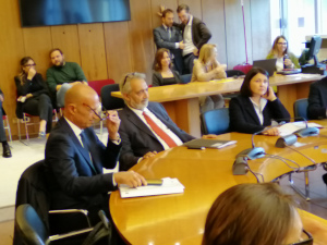 La commissione di oggi: da destra la presidente Savo e il presidente Rocca. La commissione di oggi: da destra la presidente Savo e il presidente Rocca.