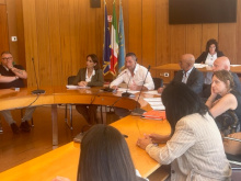 Un momento dell'audizione in commissione