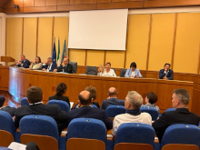 Un momento dell'audizione in sala Mechelli Un momento dell'audizione in sala Mechelli