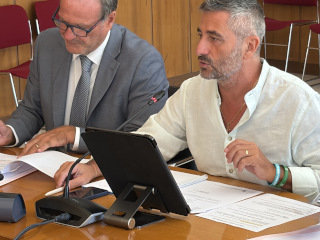 Il presidente Tripodi e il consigliere Mitrano. Il presidente Tripodi e il consigliere Mitrano.
