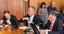 Un momento della seduta della commissione Bilancio. Un momento della seduta della commissione Bilancio.