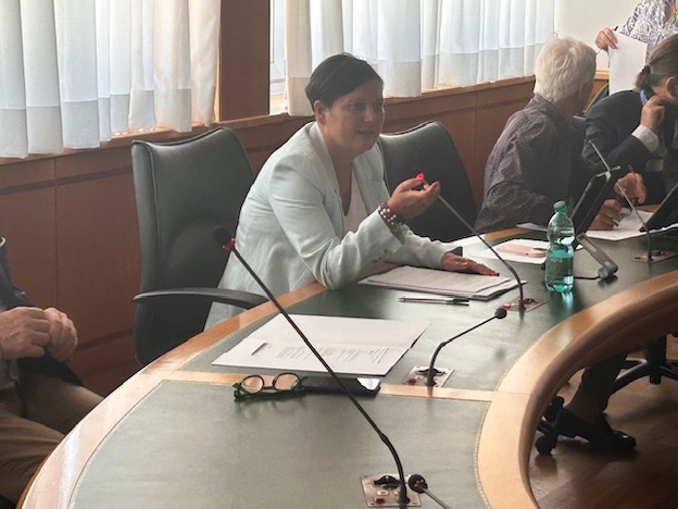 La presidente del Corecoco, Eleonora Mattia. La presidente del Corecoco, Eleonora Mattia.
