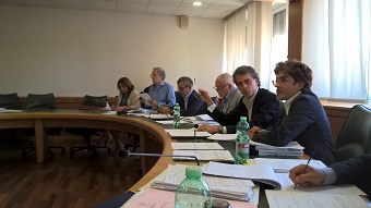 Un momento dei lavori dell'undicesima commissione.