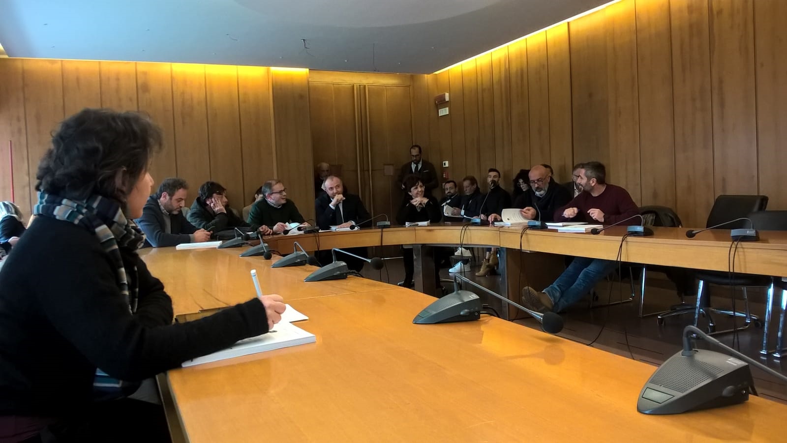Prima riunione del 2020 della commissione Bilancio in sala Etruschi.