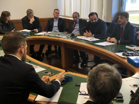 Un momento dell'audizione di oggi. Un momento dell'audizione di oggi.