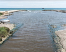 La zona di Foce Verde a Latina.