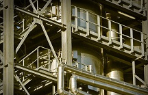 Un impianto industriale. Un impianto industriale.