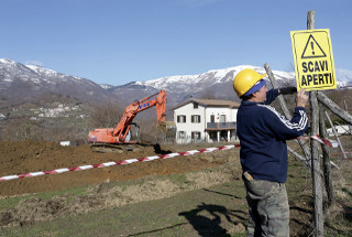 Lavori post terremoto.