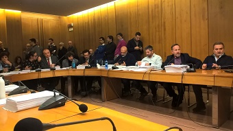 Un momento dei lavori in commissione Bilancio. Un momento dei lavori in commissione Bilancio.