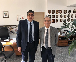 Il presidente Lena con il procuratore capo di Tivoli. Il presidente Lena con il procuratore capo di Tivoli.
