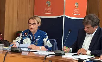 L'assessore Sartore e il presidente della quarta commissione, Refrigeri. L'assessore Sartore e il presidente della quarta commissione, Refrigeri.