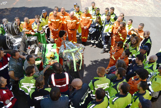 Volontari della protezione civile.