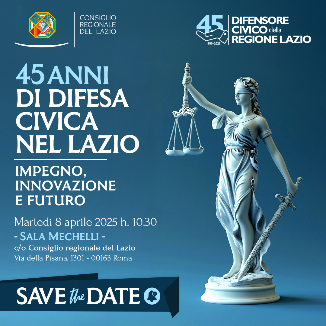45 anni Difensore Civico