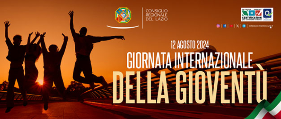 12 AGOSTO 2024 Giornata Internazionale della Gioventù