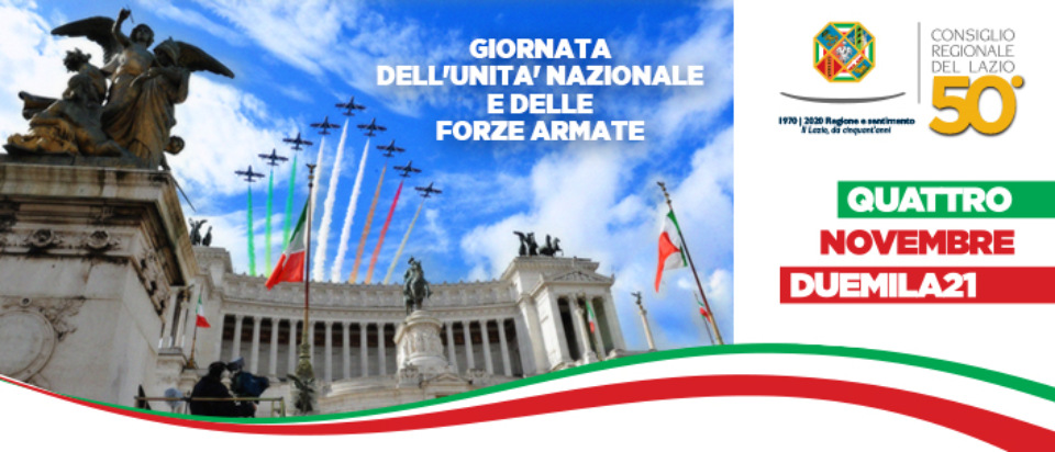 Il Manifesto del Consiglio per il 4 novembre 2021: Giornata dell'Unit� Nazionale e delle Forze Armate