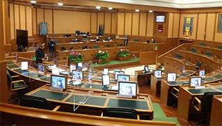 L'Aula del Consiglio regionale.