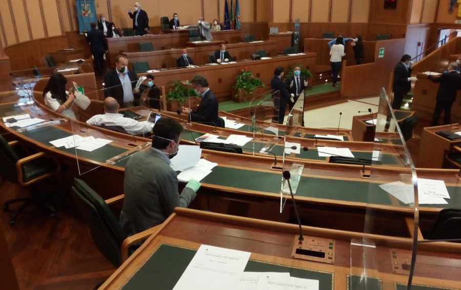 L'Aula del Consiglio regionale.