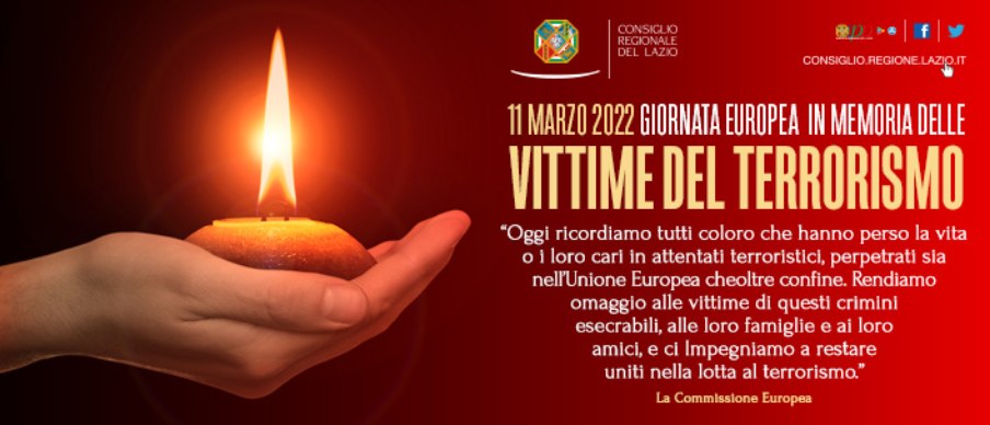 11 Marzo - Giornata Europea in memoria delle vittime del terrorismo