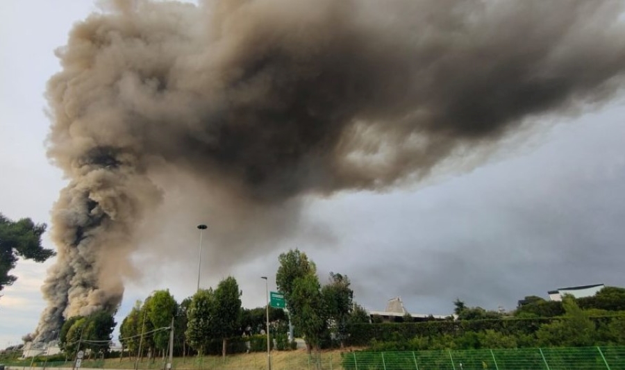 L'incendio del Tmb di Malagrotta