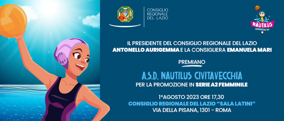 1° agosto 2023: Premiazione A.S.D Nautilus Civitavecchia 