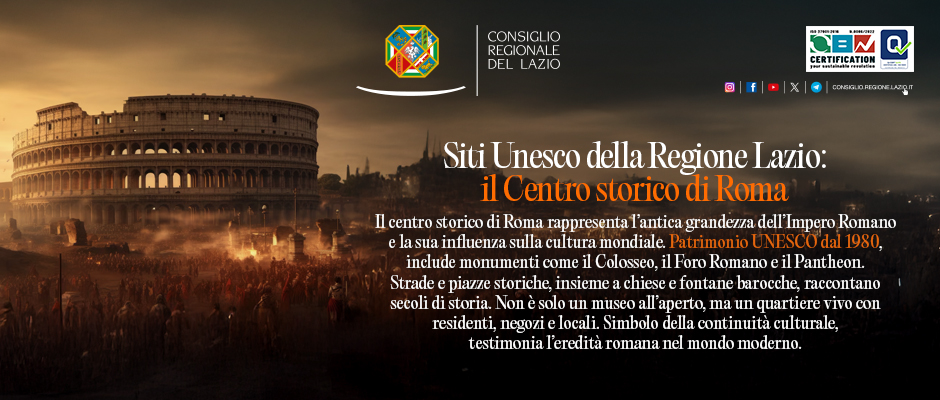 Consiglio Regionale del Lazio – SITI UNESCO NEL LAZIO