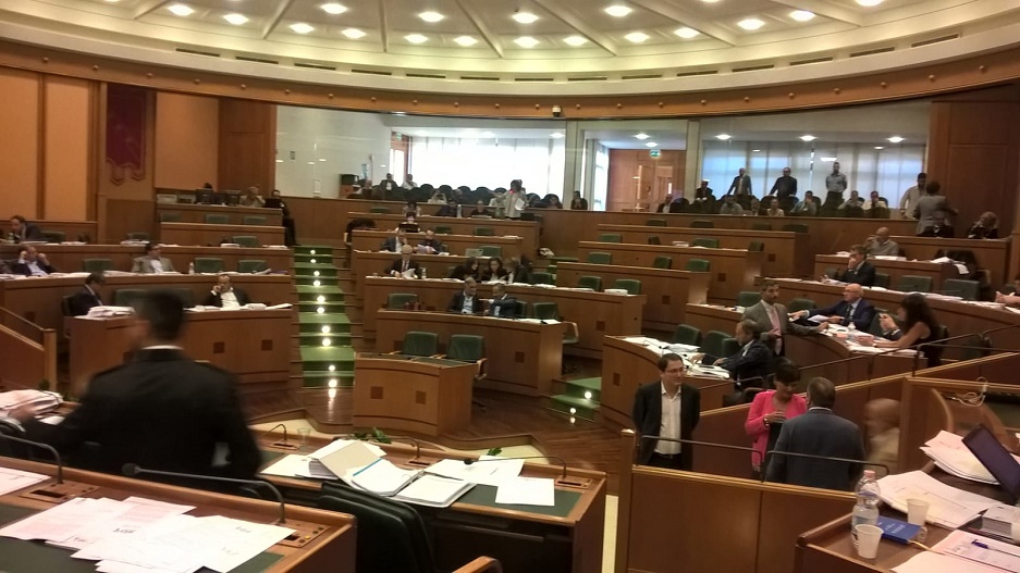 L'Aula del Consiglio regionale del Lazio.