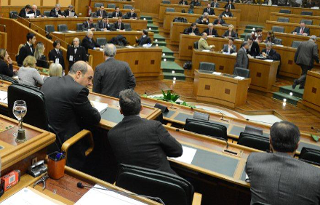 L'aula della Pisana. Da una foto di Bruno Ponzani.