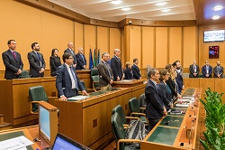 La Giunta Zingaretti nel giorno dell'insediamento (foto di Bruno Ponzani).
