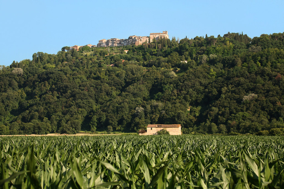 Una veduta della valle del Tevere.